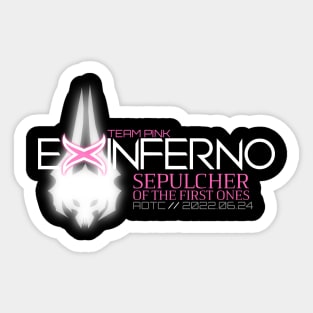 Team Pink AOTC Sepulcher of the First Ones T-Shirt (BLACK) Sticker